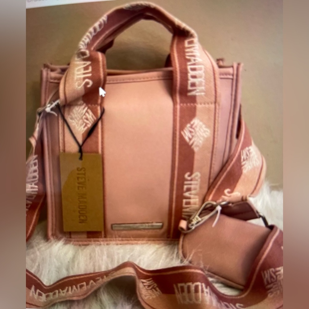 Steve Madden Bwebber Satchel Crossbody TikTok viral tote in Blush